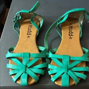 Mudd Turquoise Strappy Sandals